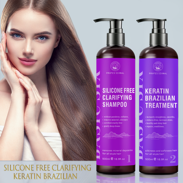 Formaldehyde Free  Hair Straightening Treatment Smooth Blowout Brazilian Keratin Kit