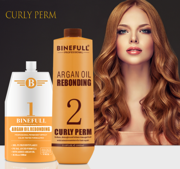 binefull argan oil curly perm